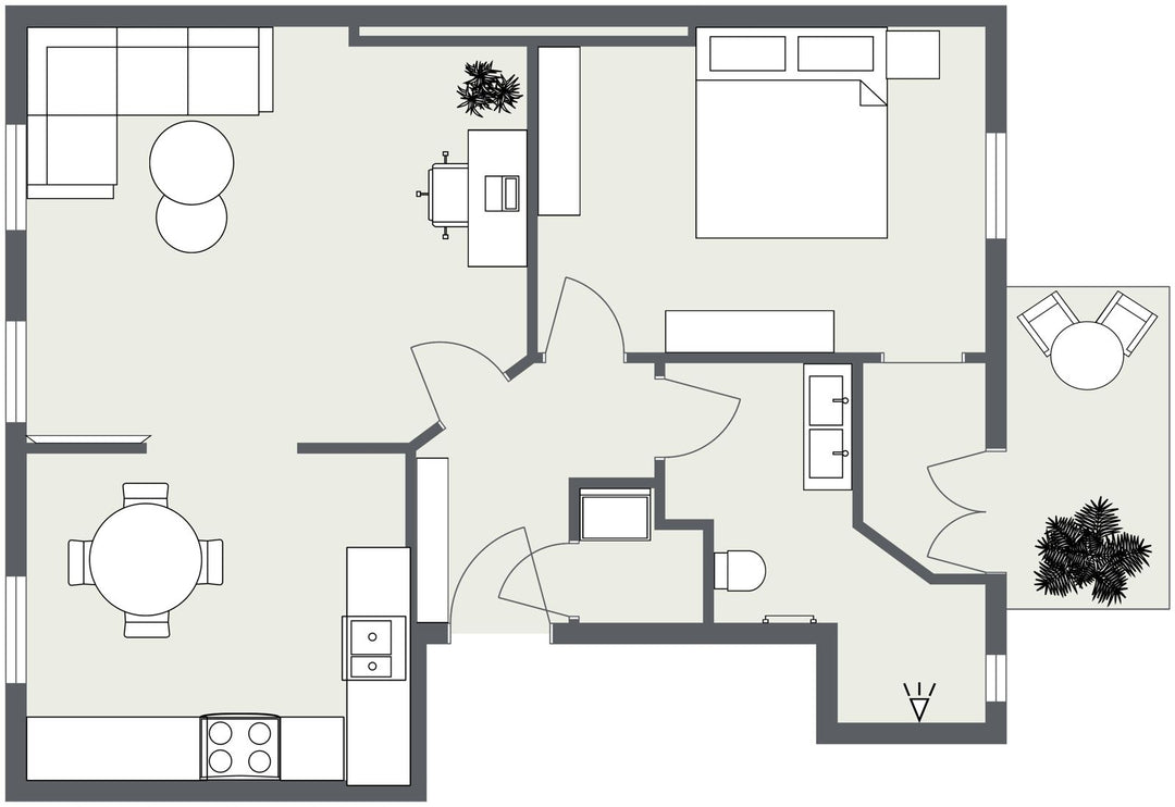 Wohnung 2 – 3. Obergeschoss | 2,5-Zimmer | ca. 59 m²